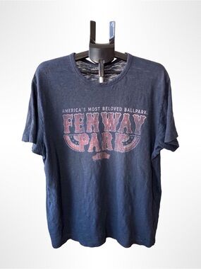 Banner Hand Crafted Fenway Park Vintage Graphic Tee Navy Soft Distressed XL